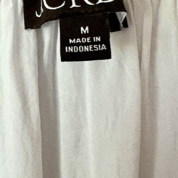 J. Crew V-Neck Midi Dress in Soft Cotton Gauze - White - M - Picture 6 of 9